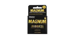 Trojan magnum ribbed  3 pk condoms
