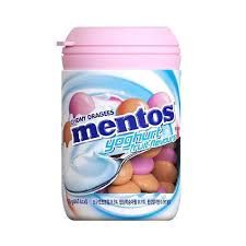 Mentos yoghurt fruit flavors (Korea)