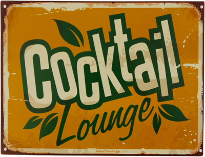 COCKTAIL LOUNGE - METAL SIGN