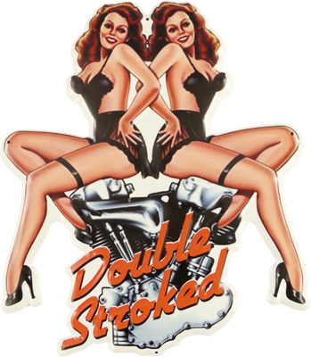 DOUBLE STROKED - METAL SIGN