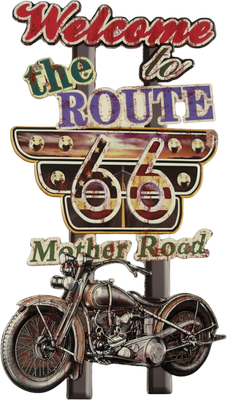 ROUTE 66 THE MOTHERROAD - METAL SIGN (pickup only)