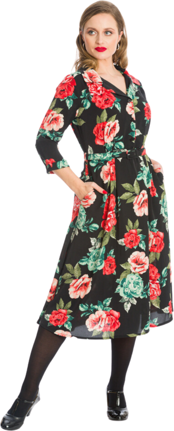 EVENING ROSE - 40S DRESS - BANNED
