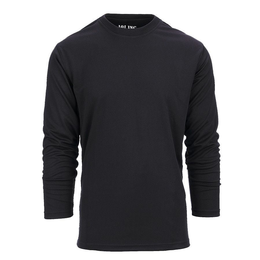 Tactical Longsleeve – Quick Dry Black 101 INC Tactical Longsleeve in black – front view, Quick Dry tactical performance shirt.