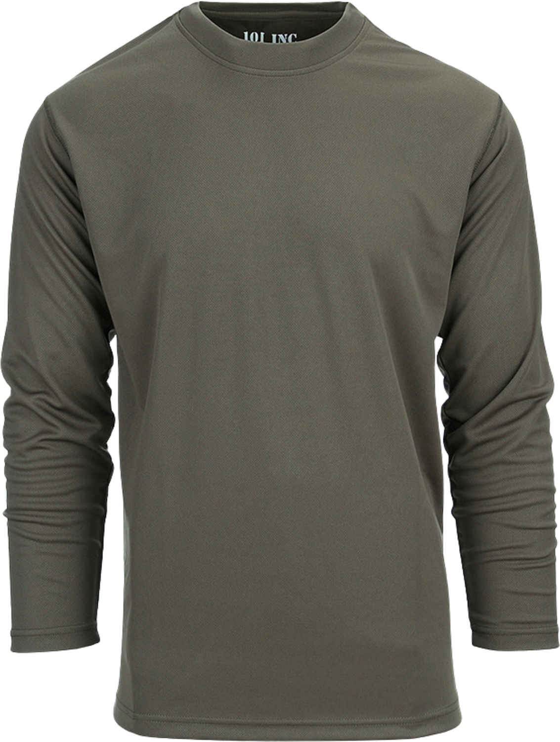 101 INC Tactical Longsleeve Olive Green, Quick Dry, front view – Funky Monkey®