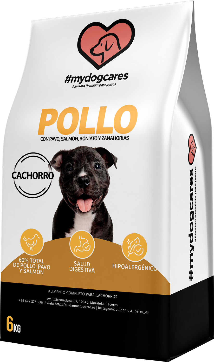 Pienso Super Premium Pollo Cachorros 6KG Mydogcares®