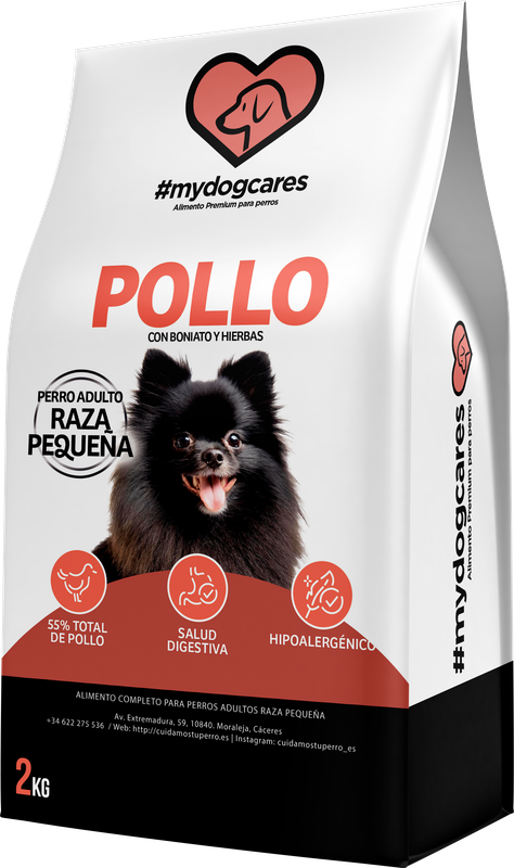 Pienso Super Premium Pollo Mini 2KG Mydogcares®