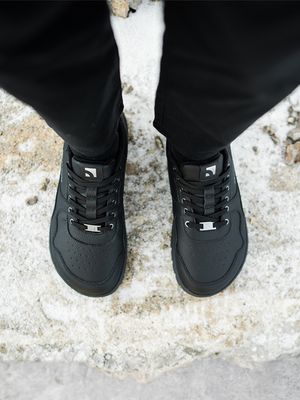 Barebarics Zing Frost |  Barefoot sneaker I Musta