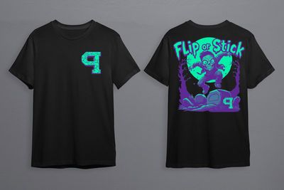 T-paita Halloween 2025 I Flip or Stick (muutama koko jäljellä)