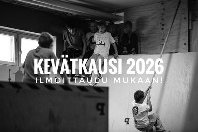 Parkour kevätkausi 2026 ilmoittautuminen on avattu! Varaa paikkasi pian!