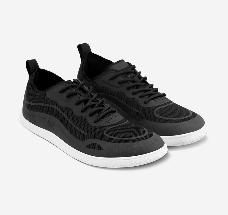 Be Lenka - Velocity | Barefoot Sneakers | Musta &amp; valkoinen