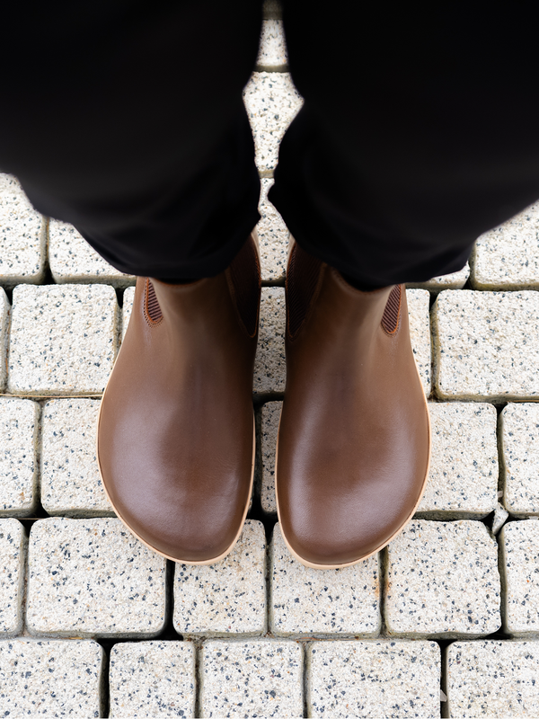 Be Lenka Glam | Barefoot Boots | Brown Leather