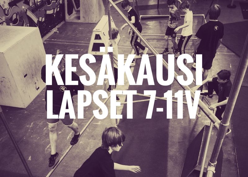 Lapset 7-11v Kesäkausi 2026 | Parkourkeskus
