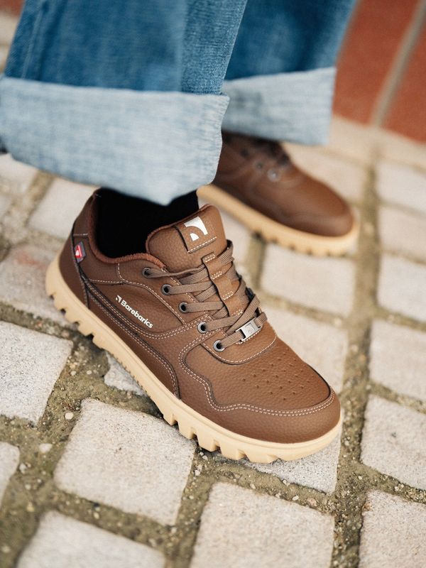 Barebarics Zing Frost | barefoot Sneaker | Tumman ruskea