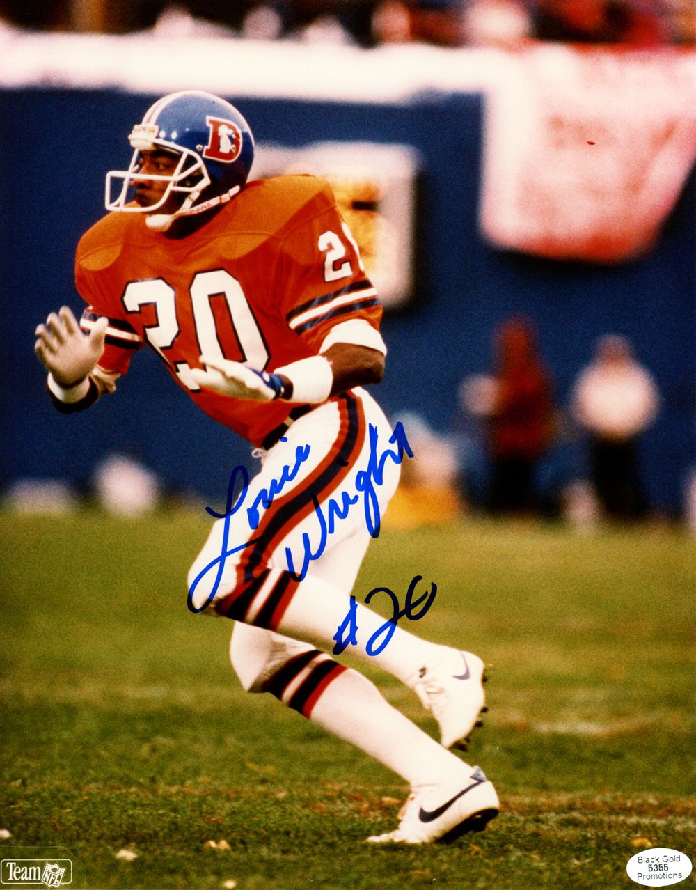 Louie Wright Autographed/Signed Denver Broncos 8x10 Photo