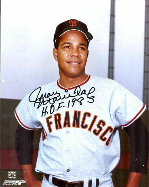 Juan Marichal Autographed San Francisco Giants 8x10 Photo w/HOF 83