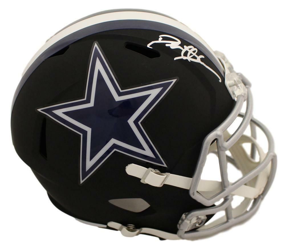 Deion Sanders Autographed Dallas Cowboys Replica Black Helmet BAS