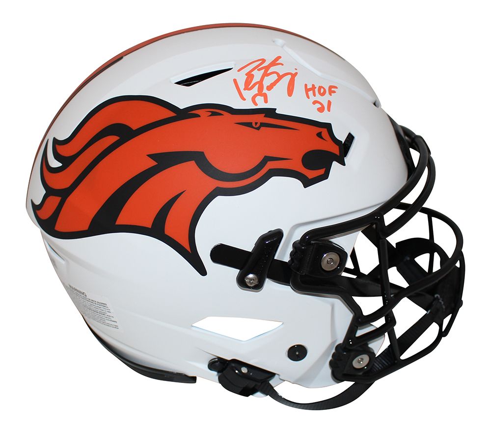 Peyton Manning Signed Broncos Authentic Lunar Speed Flex Helmet HOF FAN