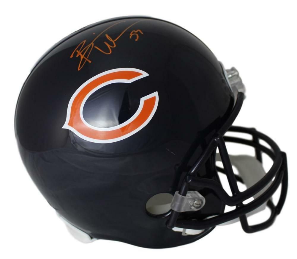 Brian Urlacher Autographed Chicago Bears Replica Helmet JSA