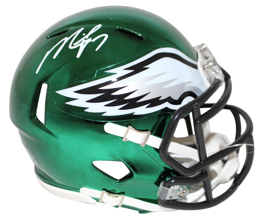 Michael Vick Autographed Philadelphia Eagles Chrome Mini Helmet JSA