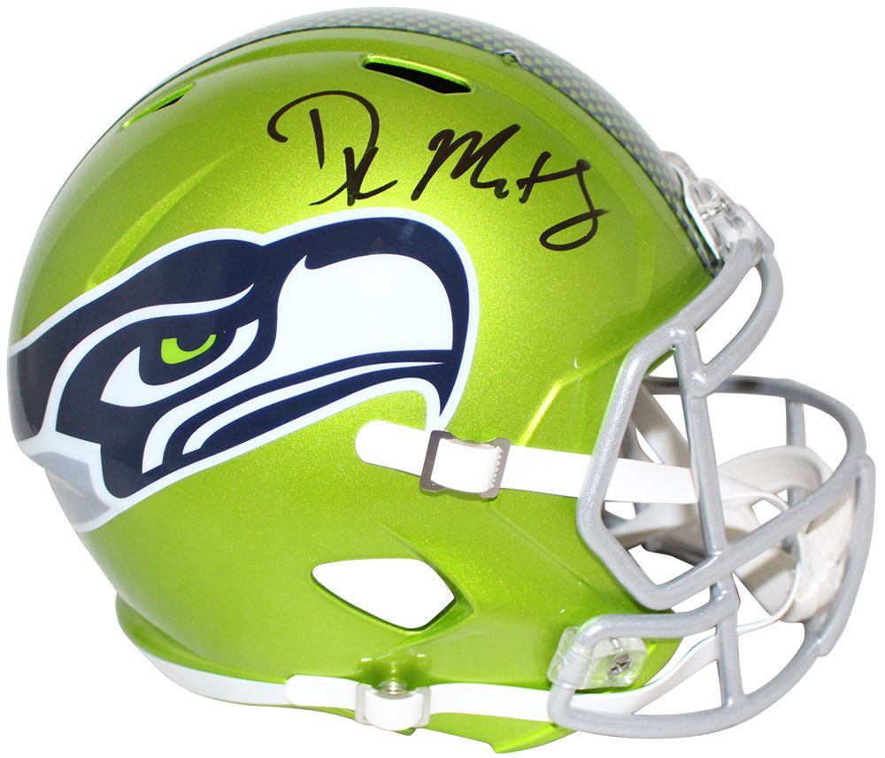 DK Metcalf Autographed Seattle Seahawks F/S Flash Speed Helmet BAS