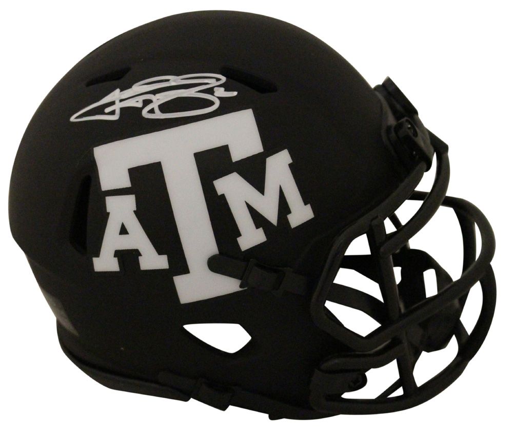 Johnny Manziel Autographed Texas A&amp;M Aggies Eclipse Mini Helmet JSA