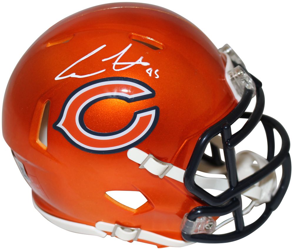 Cole Kmet Autographed Chicago Bears Flash Speed Mini Helmet Beckett