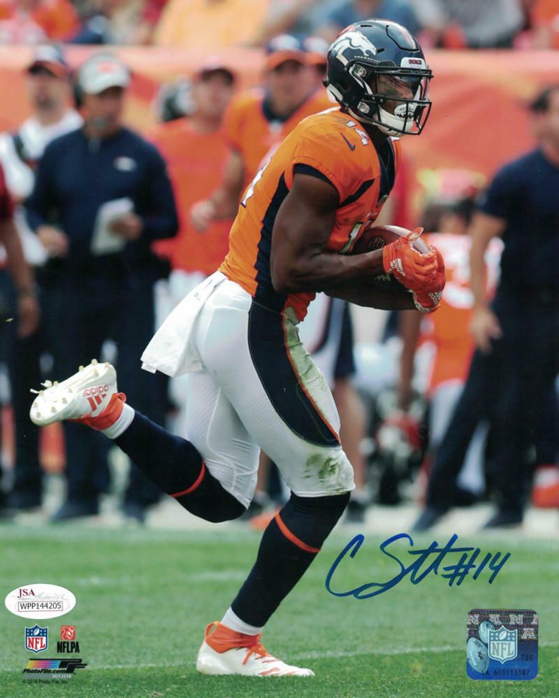 Courtland Sutton Autographed Denver Broncos 8x10 Photo JSA