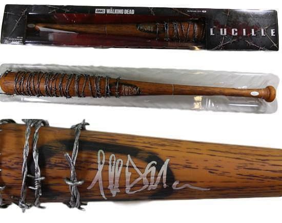 Jeffrey Dean Morgan Negan Autographed Walking Dead Lucile McFarlene Bat JSA