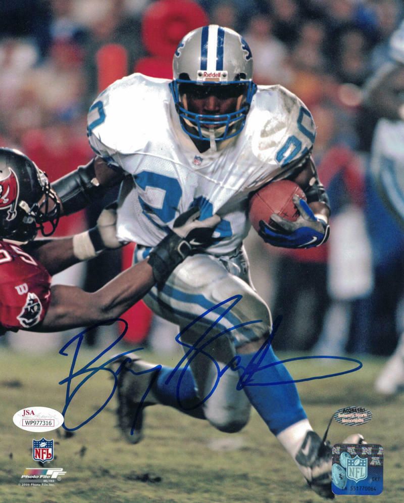 Barry Sanders Autographed Detroit Lions 8x10 Photo JSA