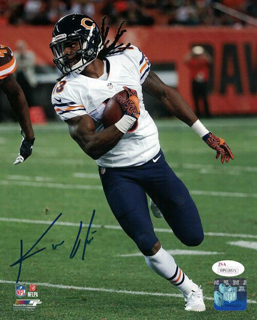 Kevin White Autographed Chicago Bears 8x10 Photo White JSA