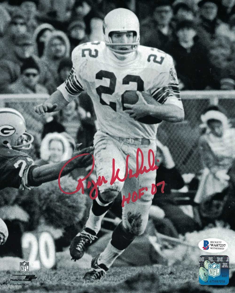 Roger Wehrli Autographed/Signed Arizona Cardinals 8x10 Photo HOF BAS PF