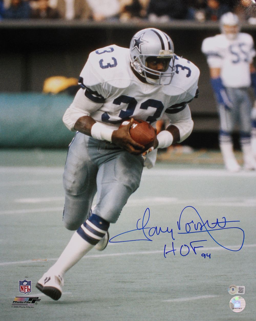 Tony Dorsett Autographed Dallas Cowboys 16x20 Photo HOF Beckett BAS
