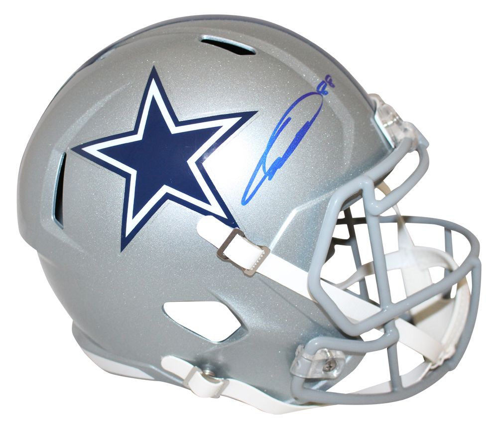 CeeDee Lamb Autographed Dallas Cowboys Speed Replica Helmet BAS