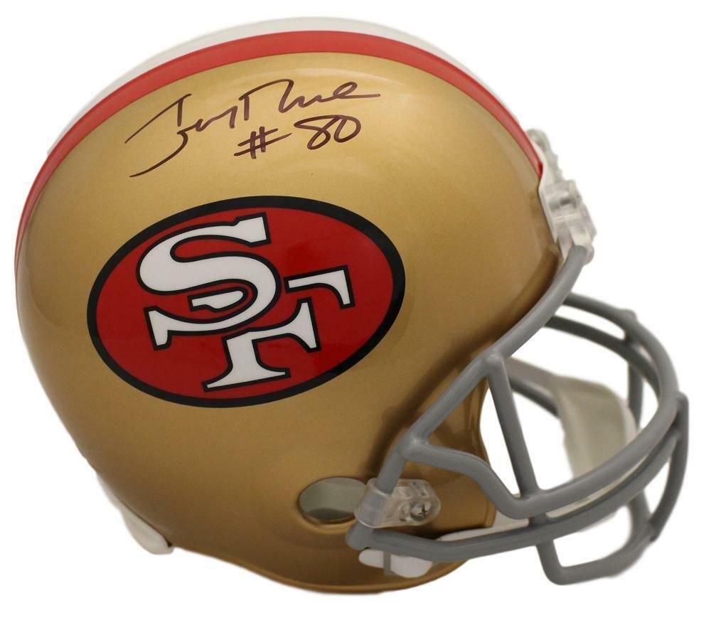 Jerry Rice Autographed San Francisco 49ers Replica Helmet BAS