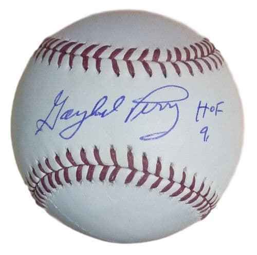 Gaylord Perry Autographed OML Baseball San Francisco Giants w/HOF 91
