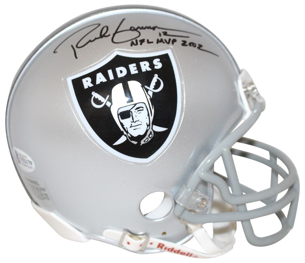 Rich Gannon Autographed Oakland Raiders Mini Helmet NFL MVP BAS