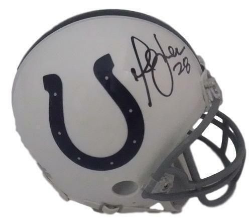 Marshall Faulk Autographed Indianapolis Colts Mini Helmet JSA