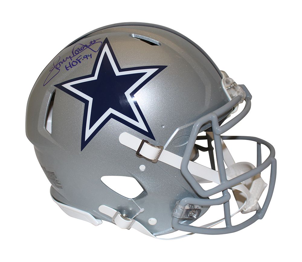 Tony Dorsett Signed Dallas Cowboys Authentic Speed Helmet HOF Beckett