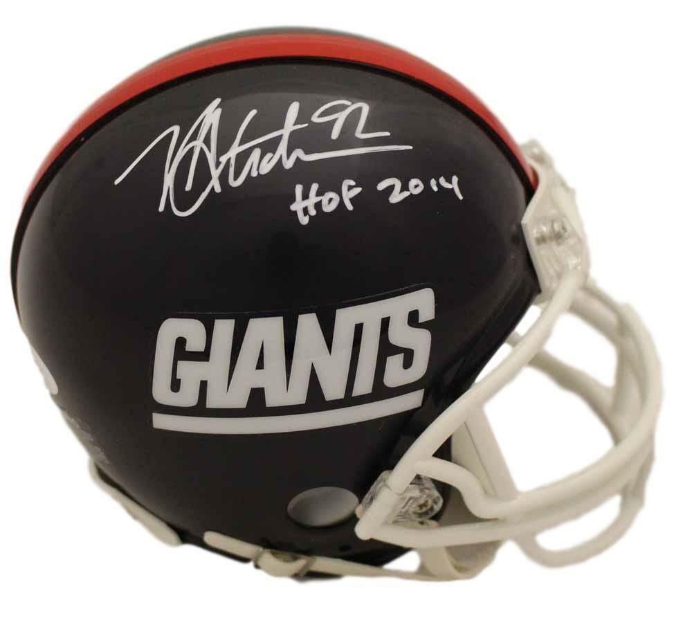 Michael Strahan Autographed New York Giants TB Mini Helmet HOF JSA