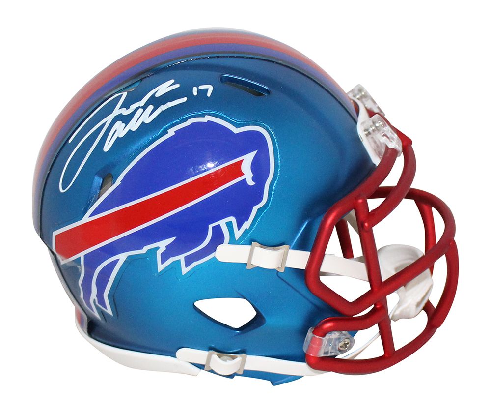 Josh Allen Autographed/Signed Buffalo Bills Blaze Mini Helmet BAS