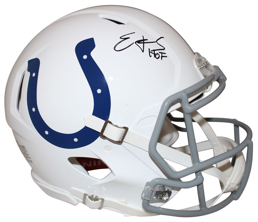 Edgerrin James Signed Indianaoplis Colts Speed Authentic Helmet HOF JSA