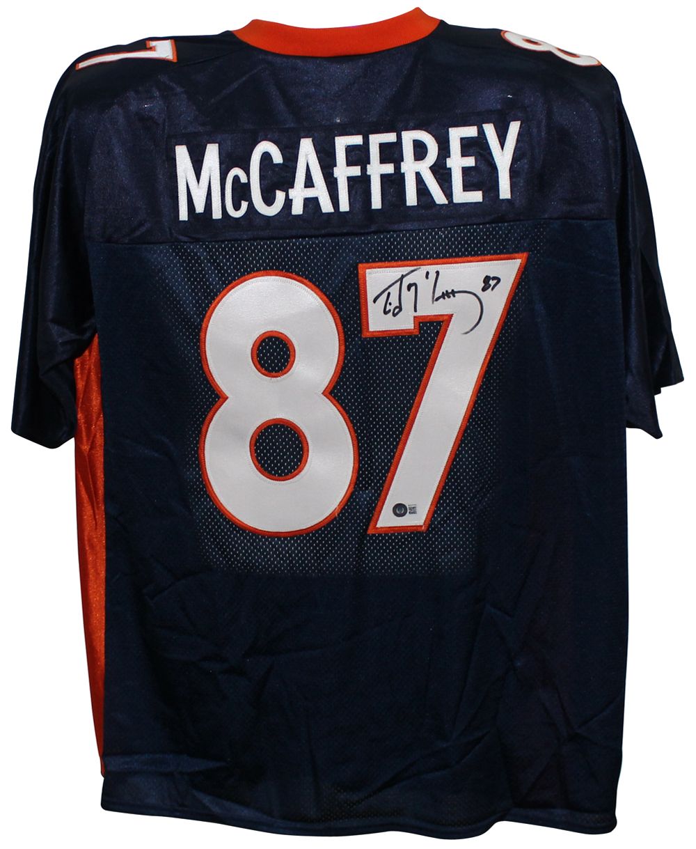 Ed McCaffrey Autographed Denver Broncos Blue Reebok XL Jersey BAS