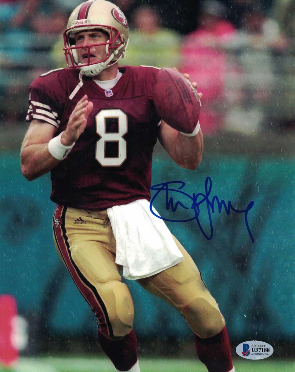 Steve Young Autographed/Signed San Francisco 49ers 8x10 Photo BAS