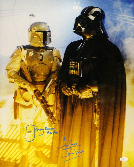 David Prowse &amp; Jeremy Bulloch Autographed Star Wars 16x20 Darth Vader Boba Fett JSA