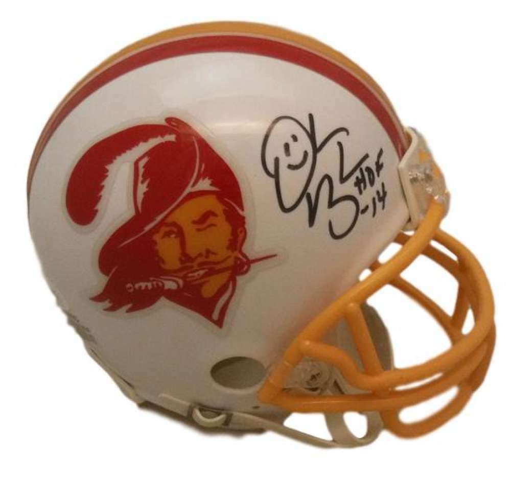 Derrick Brooks Autographed Tampa Bay Buccaneers Riddell T/B Mini Helmet HOF JSA