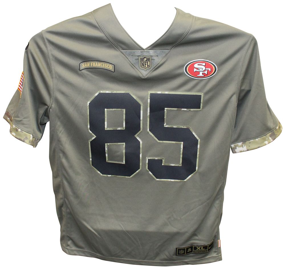 George Kittle Signed San Francisco 49ers Salute to Service Jersey Beckett 41034