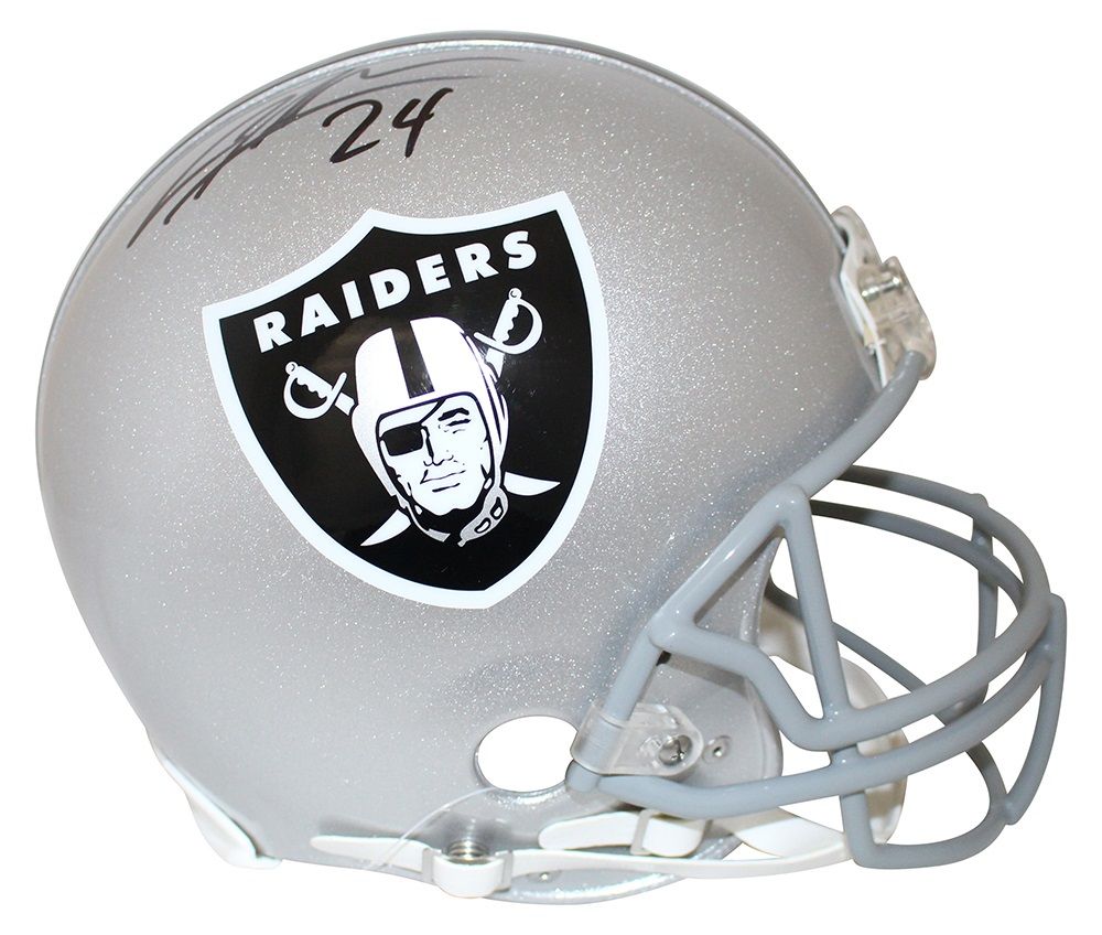 Charles Woodson Autographed/Signed Oakland Raiders Authentic Helmet BAS