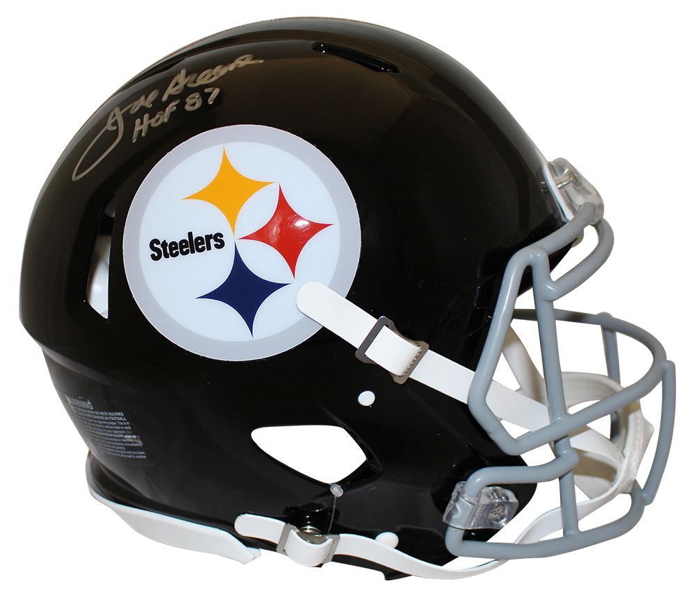 Joe Greene Signed Pittsburgh Steelers Authentic 1963-73 Speed Helmet BAS