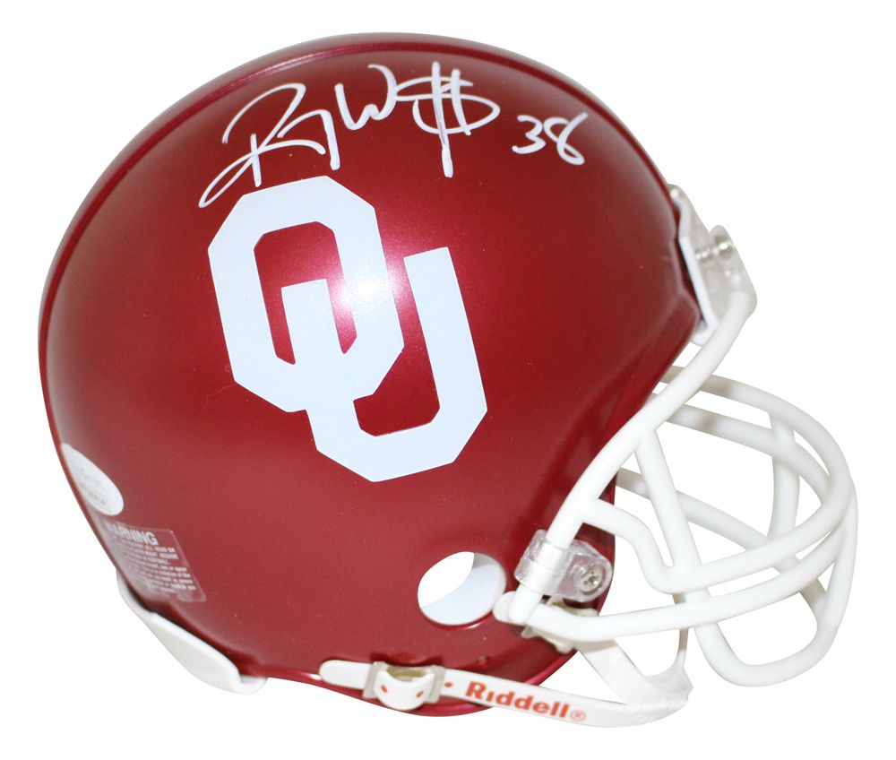 Roy Williams Autographed/Signed Oklahoma Sooners Mini Helmet JSA