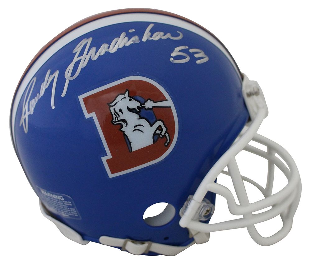 Randy Gradishar Autographed/Signed Denver Broncos D Logo Mini Helmet JSA